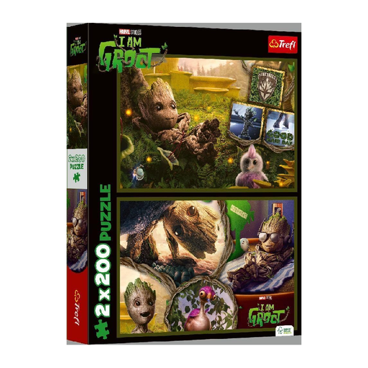 Trefl Puzzle: 2-in-1 Marvel Guardians of The Galaxy: I Am Groot - 200 Pcs
